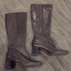 Nine West brown leather boots